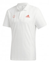 Мъжка тениска с якичка Adidas Freelift Polo ENG M - white/scarlet