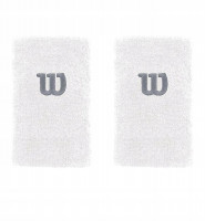 Asciugamano da tennis Wilson Extra Wide W Wirstband - white/white/trade winds