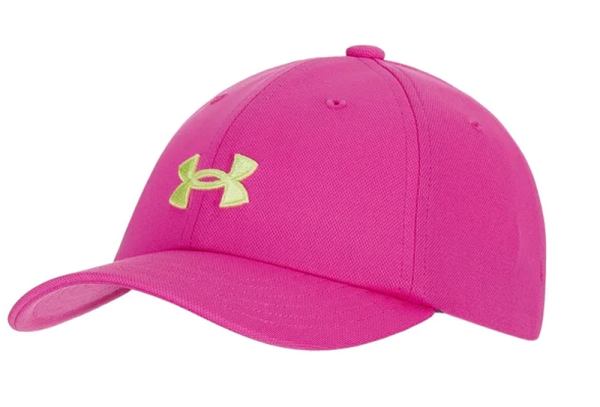Tennismütze Under Armour Girls' UA Blitzing Adjustable Cap - rebel pink/fade