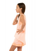 Marškinėliai mergaitėms Lucky in Love Girls Eyelet Go Tie Back Tank - orange frost Marškinėliai mergaitėms Lucky in Love Girls Eyelet Go Tie Back Tank - orange frost