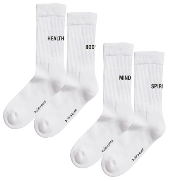Чорапи Björn Borg Crew Socks 2P - white