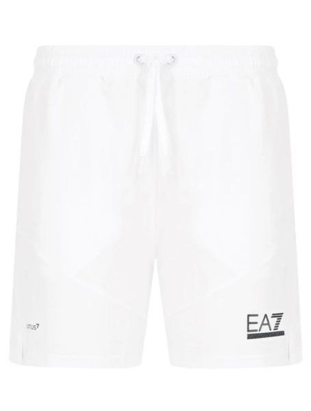 Herren Tennisshorts EA7 Man Woven Shorts - white