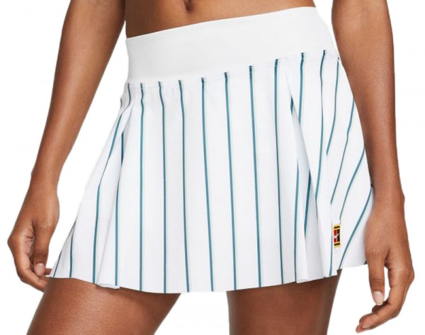 Ženska teniska suknja Nike Club Skirt W - white/gorge green