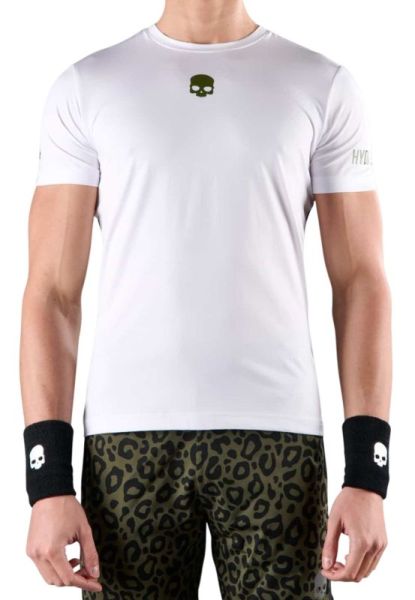 Мъжка тениска Hydrogen Panther Tech T-Shirt - white/military green