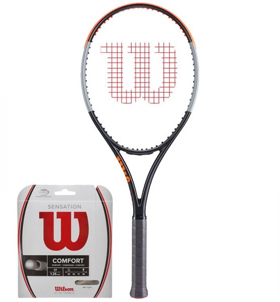 Tennis racket Wilson Burn 100ULS V4.0 - strung