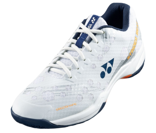 Chaussures de badminton/squash pour hommes Yonex Power Cushion Strider Beat - white/orange