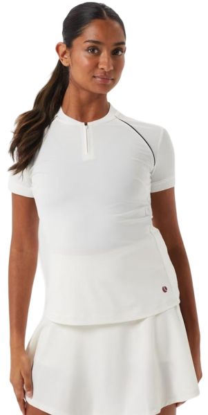 Polo pour femmes Björn Borg Ace Zip - Blanc