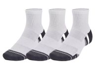 Chaussettes de tennis Under Armour Performance Tech Quarter Socks 3-Pack - white/jet gray