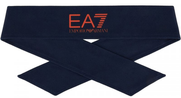 Pañuelo de tenis EA7 Unisex Woven Headband - night blue/orange