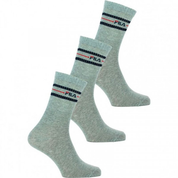 Teniso kojinės Fila Lifestyle socks Unisex F9092 3P - grey