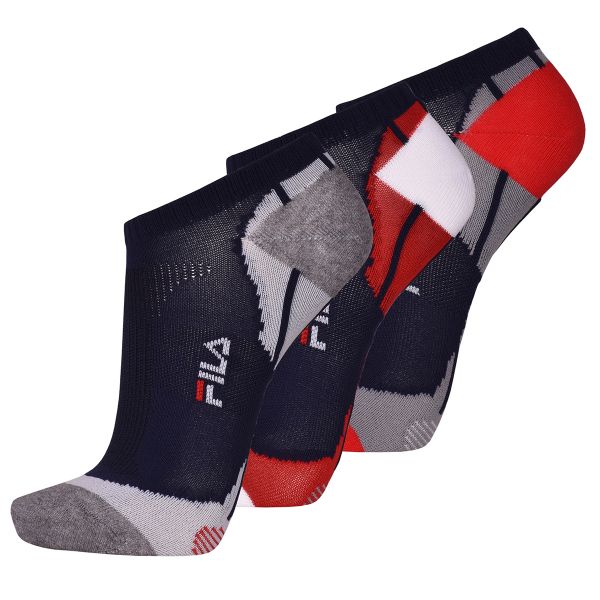 Tennissocken Fila Calza Invisible Socks 3P - color sport/multicolor