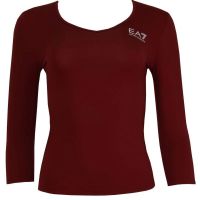 Women's long sleeve T-shirt EA7 Woman Jersey - Red