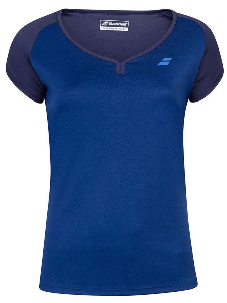 Marškinėliai moterims Babolat Play Cap Sleeve Top Women - estate blue