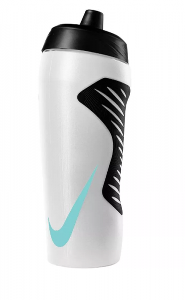 Trinkflasche Nike Hyperfuel Water Bottle 0,50L - white/black/aurora green