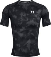 Men's T-shirt Under Armour HeatGear Printed Short Sleeve - Black