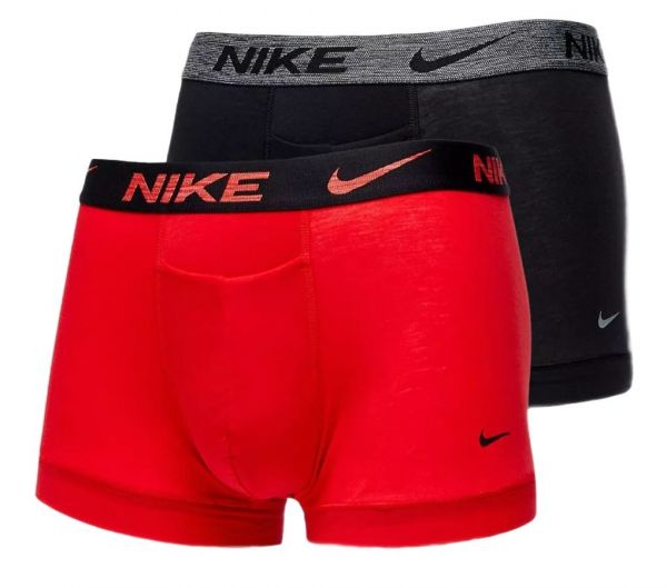 Herren Boxershorts Nike Everyday Dri-Fit ReLuxe Trunk 2P - university red/black