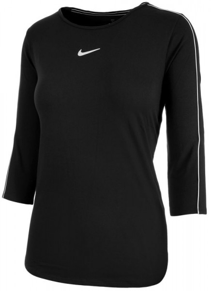  Nike Court Women 3/4 Sleeve Top - black/white
