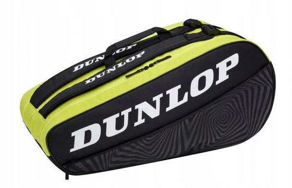 Τσάντα τένις Dunlop Termobag SX Club 10 RKT - black/yellow