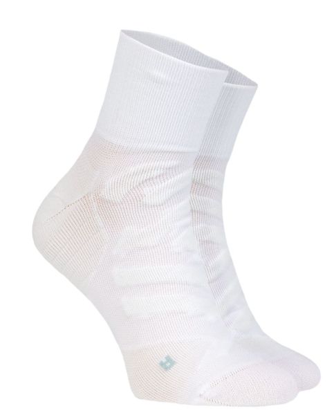 Chaussettes de tennis ON Performance Mid Sock - white/ivory