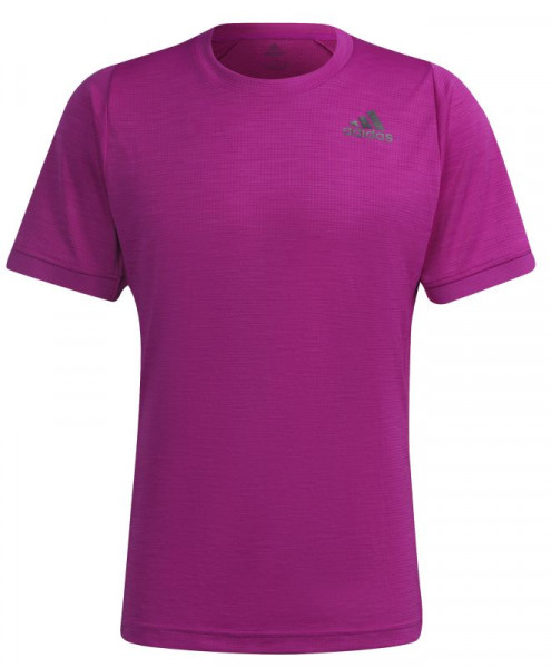 Men's T-shirt Adidas Tennis Freelift T-Shirt M - sonic fuchsia/black
