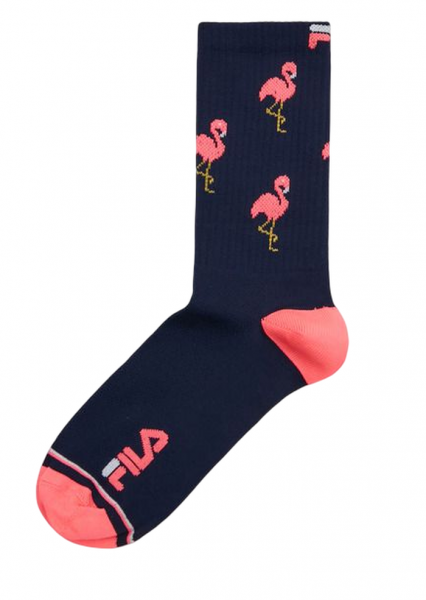 Чорапи Fila Running Socks 1P - navy/fuxia fluo