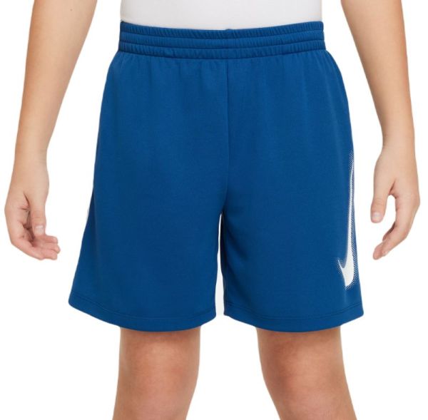 Pantaloncini per ragazzi Nike Boys Dri-Fit Multi+ Graphic Training Shorts - court blue/white/white