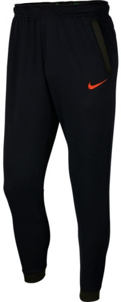 Nike M Dry Pant Taper Fleece - black/sequoia/habanero red