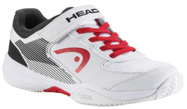 Juniorskie buty tenisowe Head Sprint Velcro 3.0 Kids - white/red