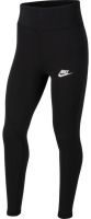 Girls' trousers Nike Sportswear Favorites Graphix High-Waist Legging G - black/white