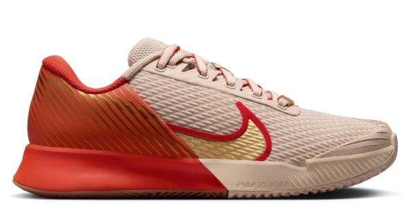 Zapatillas de tenis para mujer Nike Zoom Vapor Pro 2 Clay Premium - Beige, Dorado, Marrón