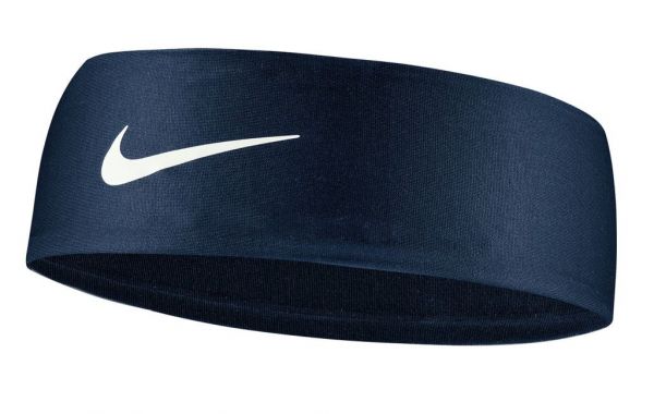 Bandeau Nike Dri-Fit Fury Headband - midnight navy/white
