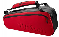 Tenis torba Wilson Super Tour 6 PK Clash V2.0 - red/black Tenis torba Wilson Super Tour 6 PK Clash V2.0 - red/black