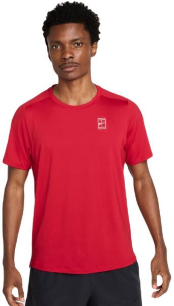 Męski t-shirt Nike Court Advantage Dri-Fit Tennis - Czerwony