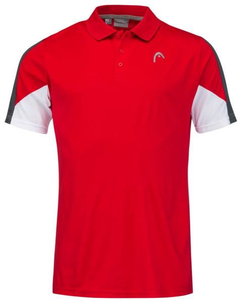 Polo de tenis para hombre Head Club 22 Tech Polo Shirt M - red