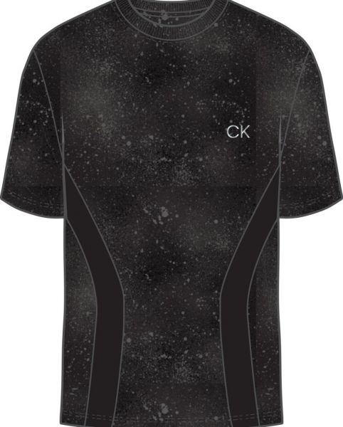 Herren Tennis-T-Shirt Calvin Klein WO SS T-shirt - black