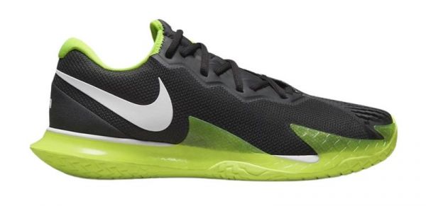 Vīriešiem tenisa apavi Nike Zoom Vapor Cage 4 Rafa - off noir/white/volt