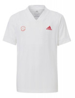 Camiseta de manga larga para niño Adidas Freelift Tee E - white/scarlet