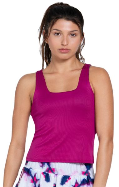 Top de tenis para mujer Lucky in Love The Berry Buzz Squared Up - Violeta