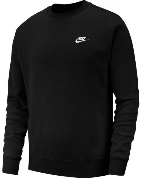 Herren Tennissweatshirt Nike Swoosh Club Crew M - black/white