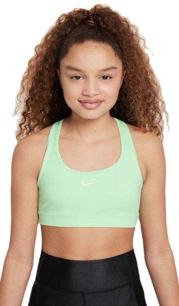 Stanik dziewczęcy Nike Girls Swoosh Sports Bra - vapor green/white