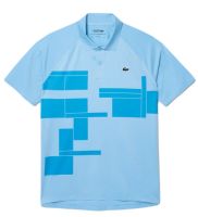 Polo de tennis pour hommes Lacoste Tennis x Novak Djokovic Regular Fit On Court - Bleu