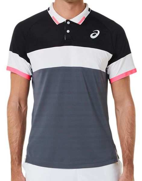 Polo de tennis pour hommes Asics Match Polo-Shirt - performance black/carrier grey