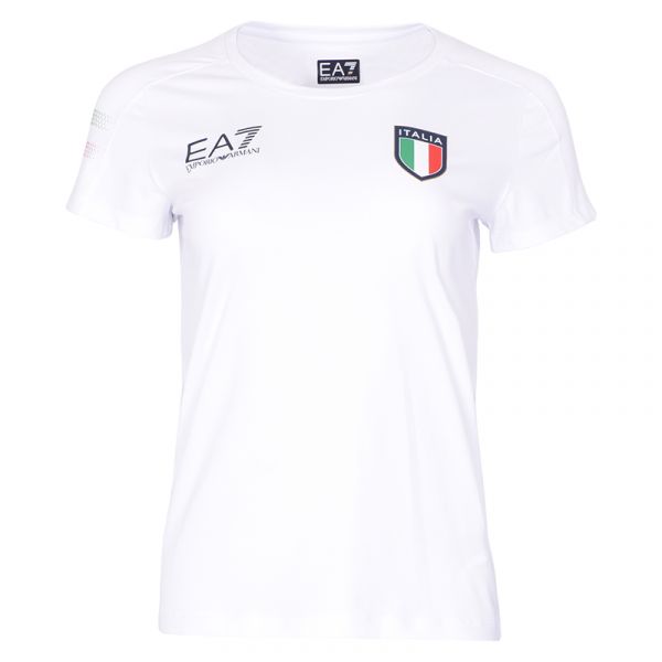 Dámské tričko EA7 Woman Jersey T-shirt - white