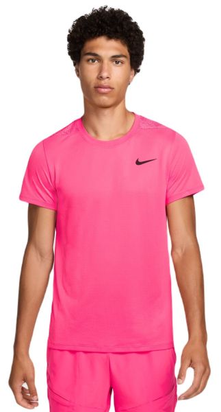 Męski T-Shirt Nike Court Slam Dri-Fit Tennis - Różowy