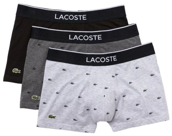 Мъжки боксерки Lacoste Cotton Stretch Trunk 3P - Многоцветен