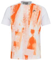 Teniso marškinėliai vyrams Head Padel Tech T-Shirt - padel print/orange