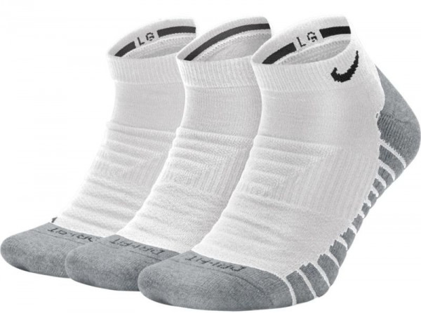 Čarape za tenis Nike Everyday Max Cushioned No Show 3P - white/wolf grey/black