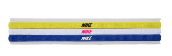 Bandeau Nike Elastic Headbands 2.0 3P - opti yellow/white/hyper royal