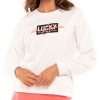 Sudadera de tenis para mujer Lucky in Love Core Signature Lucky In Love Pullover - white