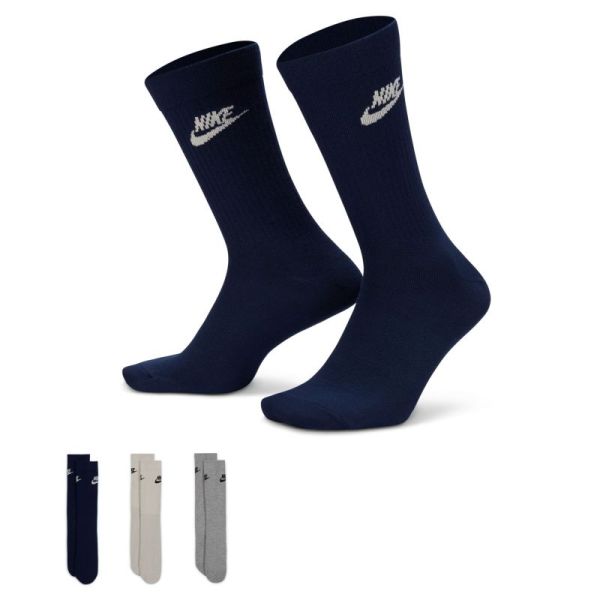 Čarape za tenis Nike Sportswear Everyday Essential Crew 3P - multicolor